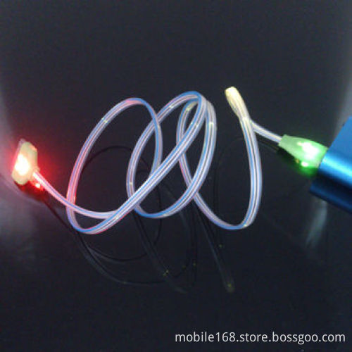 30pin Visible Flowing EL Light Cable for iPhone 4